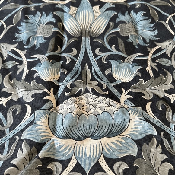 Rejuvenation Other - Rejuvenation Morris & Co Pillow Cover Lodden Botanical Print Slate Blue Gray New